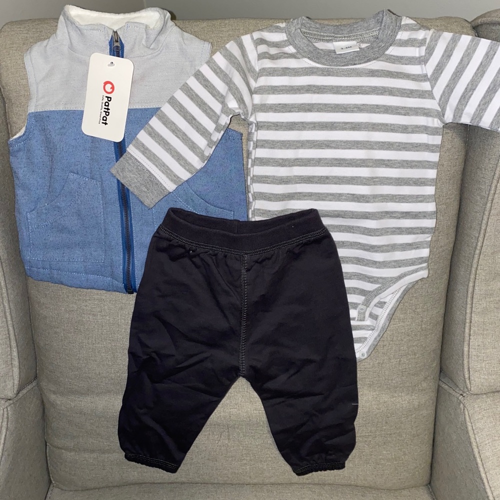 PatPat 3 piece outfit 3-6mo
